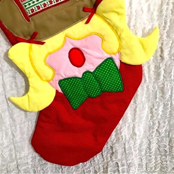 “Niki” Cowboy Girl Christmas Stocking - Picture 8 of 8